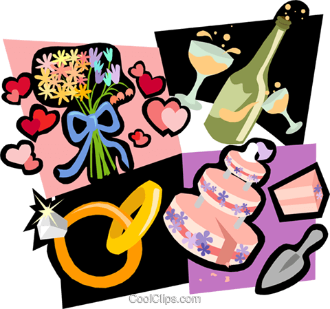 Wedding Rings, Flowers, Champagne, Cakes Royalty Free - Bar - Free Transparent PNG Clipart Images Download. - Wedding Transparent PNG Free Download