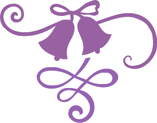 Arrival Of The Bride - Wedding Bells Clipart Purple - Free Transparent PNG Clipart Images Download. - Wedding Transparent PNG Free Download