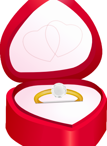 Engagement Ring Clipart Black And White Archives - Wedding Ring Box Clipart - Free Transparent PNG Clipart Images Download. - Wedding Transparent PNG Free Download