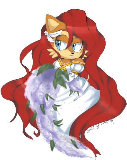 This Was A Practice Of Drawing Sally And Digital Art - Sonic And Sally Wedding - Free Transparent PNG Clipart Images Download. - Wedding Transparent PNG Free Download
