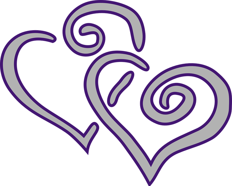 Collection Of Line Heart Cliparts - Happy Silver Wedding Anniversary - Free Transparent PNG Clipart Images Download. - Wedding Transparent PNG Free Download