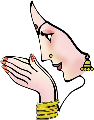 Namaskar Hand Clipart - Indian Wedding Clipart Png - Free Transparent PNG Clipart Images Download. - Wedding Transparent PNG Free Download