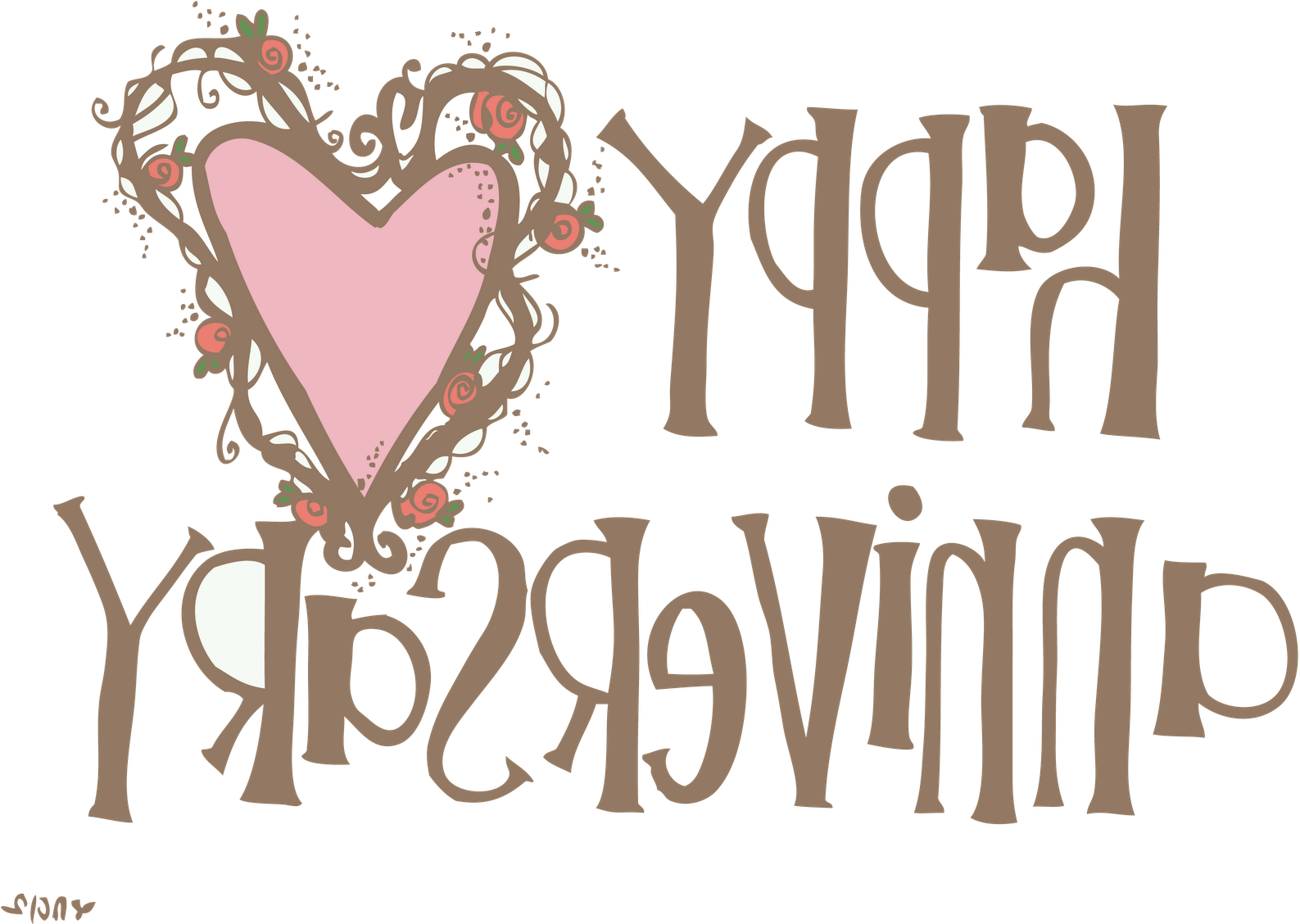 Happy Anniversary Download Wedding Anniversary Clip - Anniversary - Free Transparent PNG Clipart Images Download. - Wedding Transparent PNG Free Download