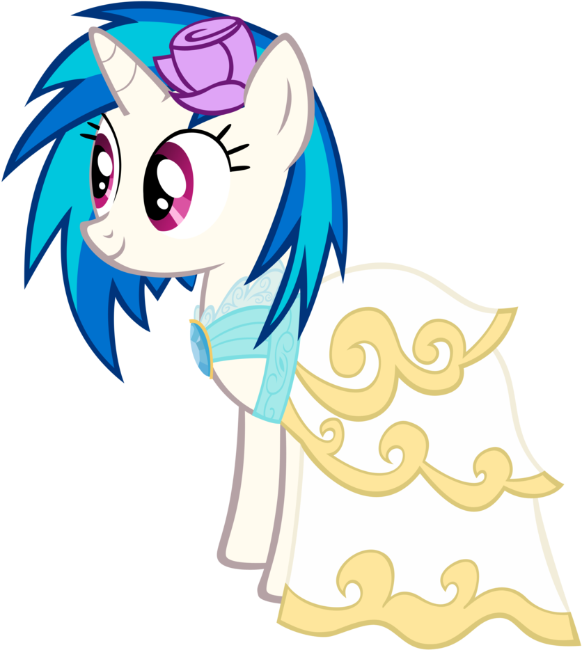 Fluffytuli, Clothes, Dj Pon-3, Dress, Safe, Vinyl Scratch, - My Little Pony Dj Pon 3 Dress - Free Transparent PNG Clipart Images Download. - Wedding Transparent PNG Free Download