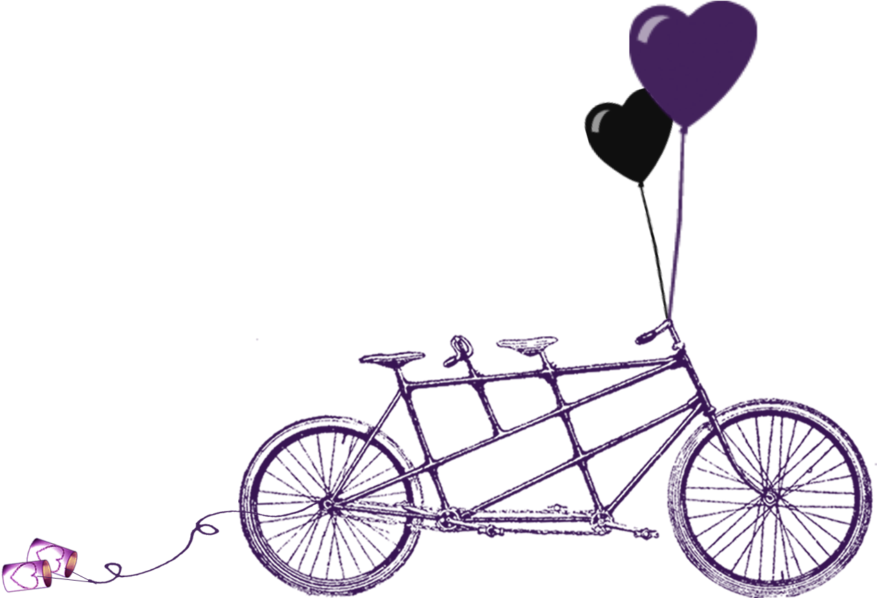 Rustic Wedding Clipart Download Free Clipart - Tandem Bicycle Clip Art - Free Transparent PNG Clipart Images Download. - Wedding Transparent PNG Free Download