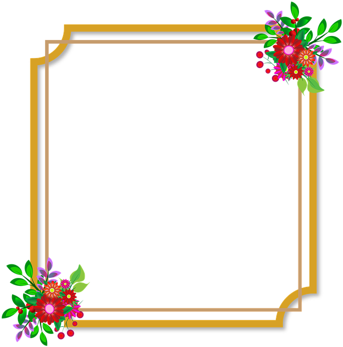Photo Frame, Flowers, Wedding, Love, Happiness, Style - Download Bingkai Foto Pernikahan - Free Transparent PNG Clipart Images Download. - Wedding Transparent PNG Free Download