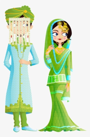 Personnages, Illustration, Individu, Personne, Gens - Muslim Wedding Couple Vector Transparent PNG - 548x800 - Free Download on - Wedding Transparent PNG Free Download