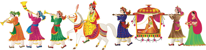 Indian Wedding Clipart Png - Indian Wedding Vector Png Transparent PNG - 721x186 - Free Download on - Wedding Transparent PNG Free Download