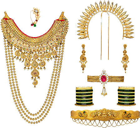 Png Jewellers Online Shopping For Free - Maharashtrian Traditional Wedding Jewellery Transparent PNG - 509x425 - Free Download on - Wedding Transparent PNG Free Download
