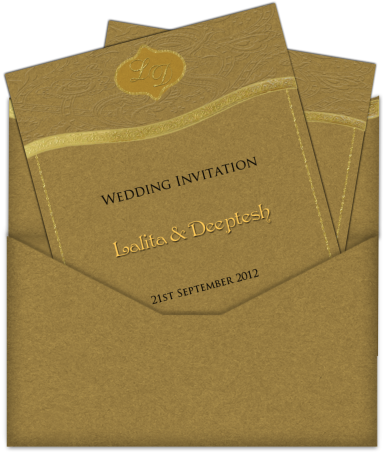 Wedding Invitation Symbols Png Gold Foil And Brown - Gold Color Wedding Invitations Transparent PNG - 406x471 - Free Download on - Wedding Transparent PNG Free Download