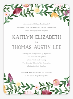 Woven Garland Invitation - Wedding Invitation Transparent PNG - 620x620 - Free Download on - Wedding Transparent PNG Free Download