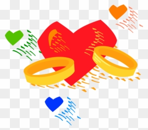 Vector Illustration Of Matrimonial Wedding Band Rings - Anniversary - Free Transparent PNG Clipart Images Download. - Wedding Transparent PNG Free Download