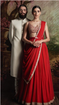Exclusive Wedding Wear Red Lehenga Choli & Sherwani - Heavy Bridal Lehenga Sabyasachi Red Transparent PNG - 420x420 - Free Download on - Wedding Transparent PNG Free Download