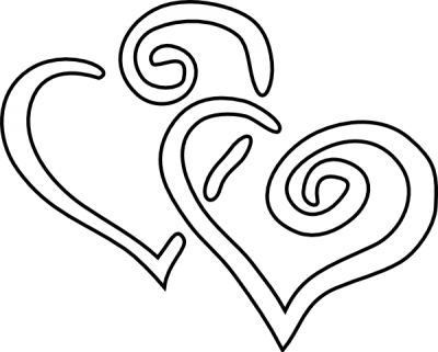 Heart Black And White Wedding Hearts Clipart Black - Black And White Hearts Png - Free Transparent PNG Clipart Images Download. - Wedding Transparent PNG Free Download