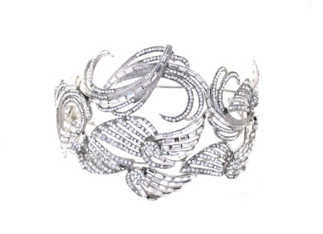 Art Deco Bon Bon Swirl Vintage Wedding Headbands Bd085 - Bracelet Transparent PNG - 467x426 - Free Download on - Wedding Transparent PNG Free Download