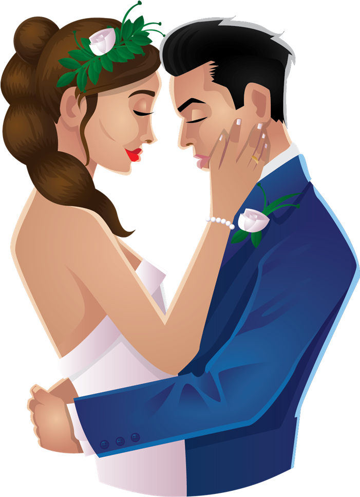 Couple Clipart Wedding Day - Love Couple Images Png - Free Transparent PNG Clipart Images Download. - Wedding Transparent PNG Free Download