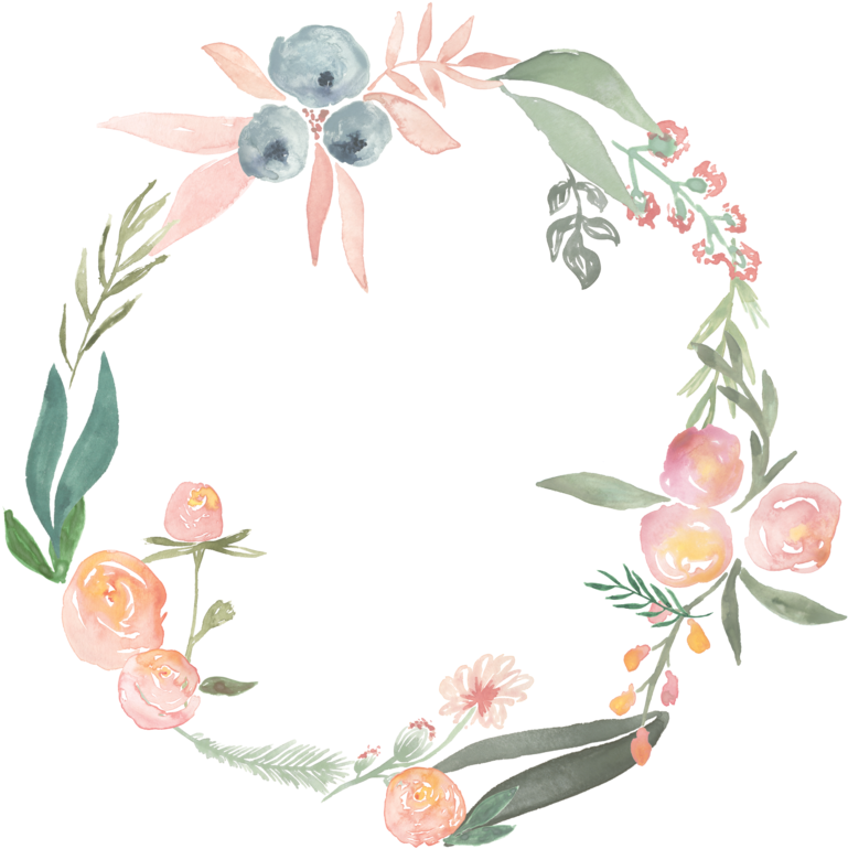 So It Was Amazing To Get To Shoot Katie And James' - Wreath Flower Watercolor Painting Png - Free Transparent PNG Clipart Images Download. - Wedding Transparent PNG Free Download