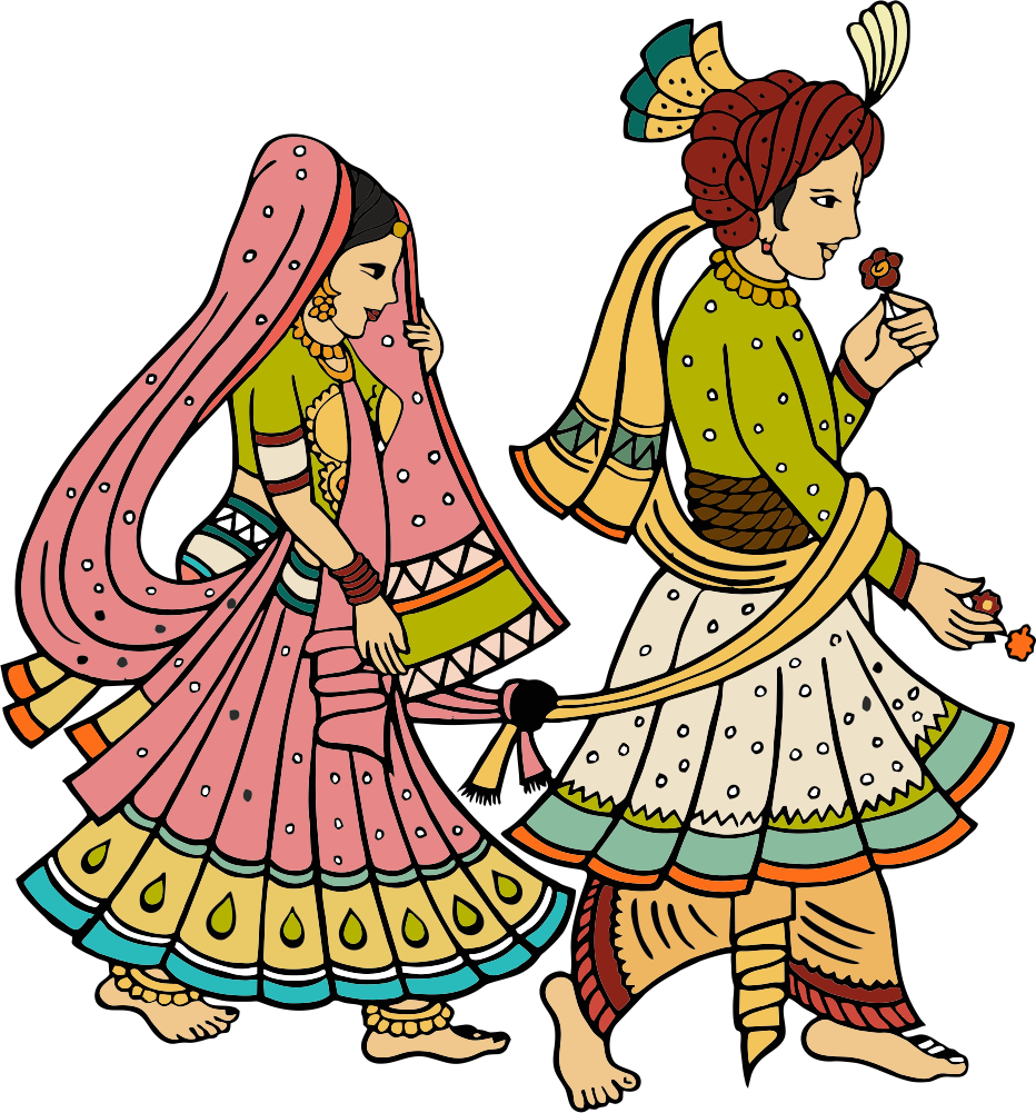Indian Clipart Sangeet 3100014 Free Indian Clipart - Indian Marriage - Free Transparent PNG Clipart Images Download. - Wedding Transparent PNG Free Download