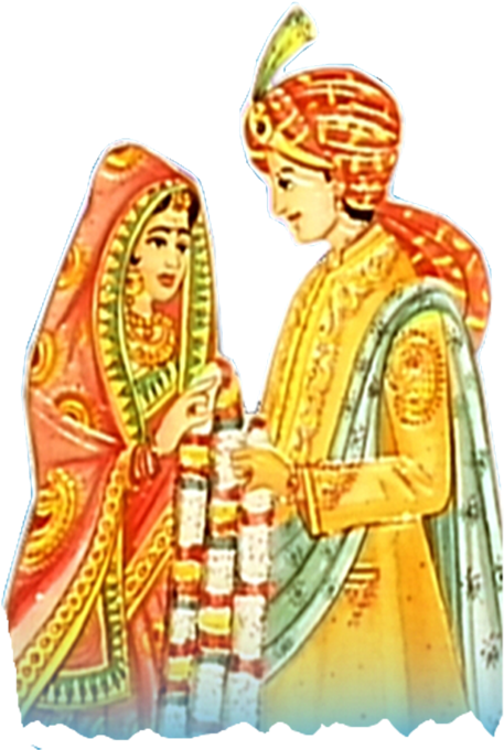 Marriage Cliparts - Indian Wedding Couple Clipart Png - Free Transparent PNG Clipart Images Download. - Wedding Transparent PNG Free Download
