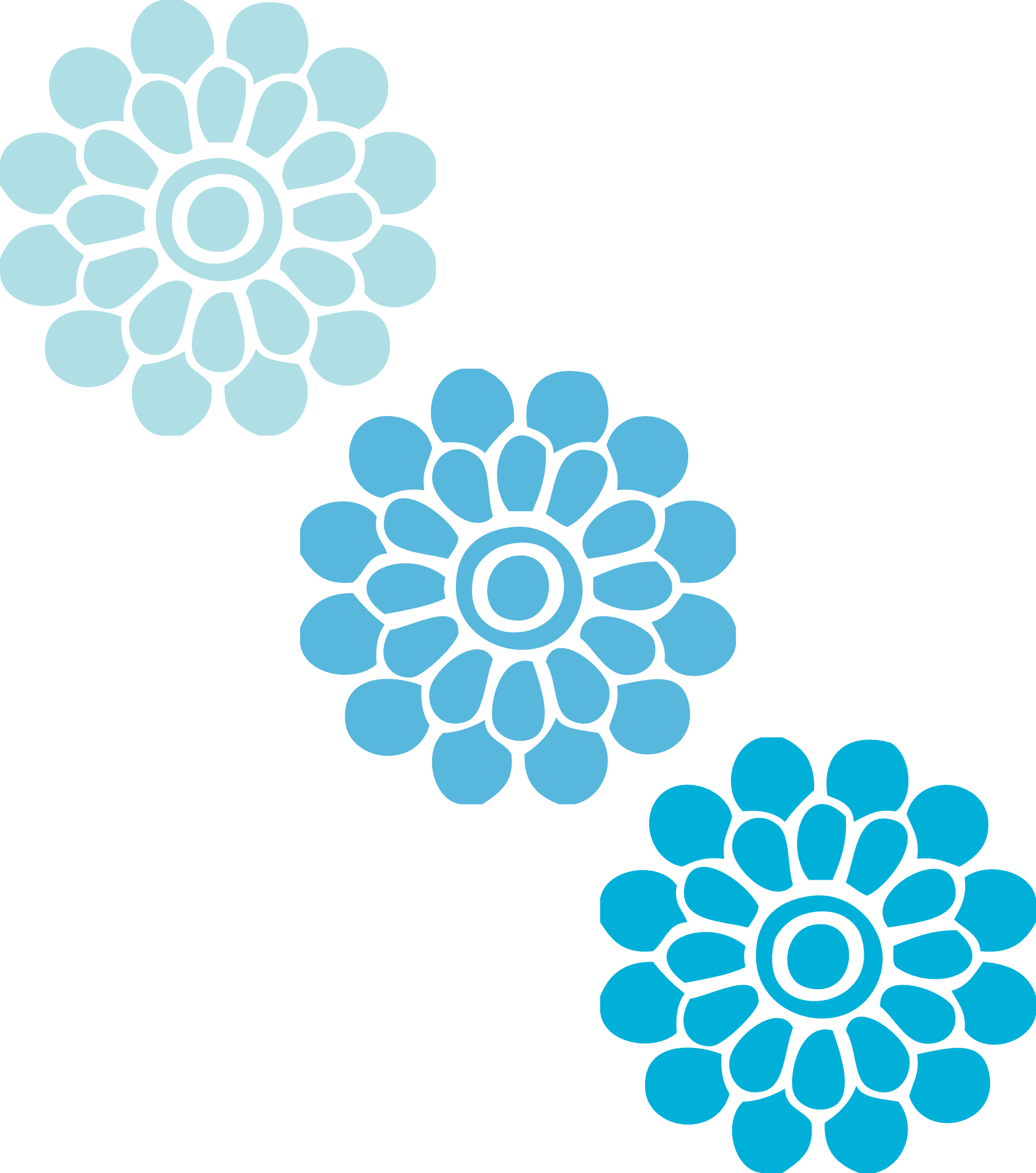 Fancy Wedding Flower Vector Adornment - Blue Flower Vector Png - Free Transparent PNG Clipart Images Download. - Wedding Transparent PNG Free Download