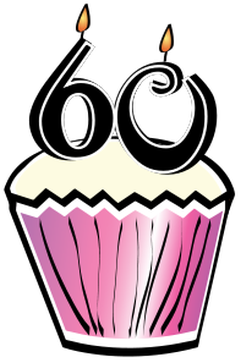 Rock Around The Clock 60th Anniversary Party For Ccds - Happy 60th Birthday Clip Art - Free Transparent PNG Clipart Images Download. - Wedding Transparent PNG Free Download