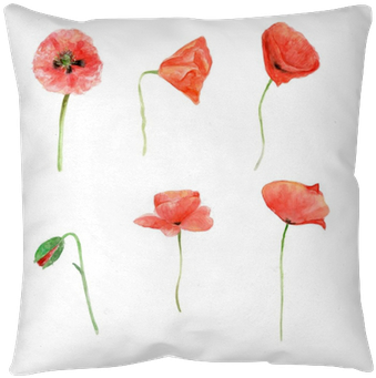 Red Poppy, Watercolor Flower Collection, Floral Hand - Papavero Acquerello Transparent PNG - 400x400 - Free Download on - Wedding Transparent PNG Free Download