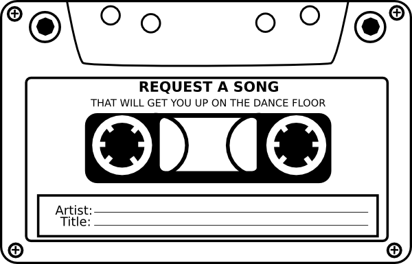 Wedding Song Request Clip Art - Cassette Tape Clip Art - Free Transparent PNG Clipart Images Download. - Wedding Transparent PNG Free Download