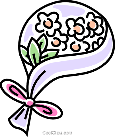 Wedding Bouquet Royalty Free Vector Clip Art Illustration - Wedding - Free Transparent PNG Clipart Images Download. - Wedding Transparent PNG Free Download
