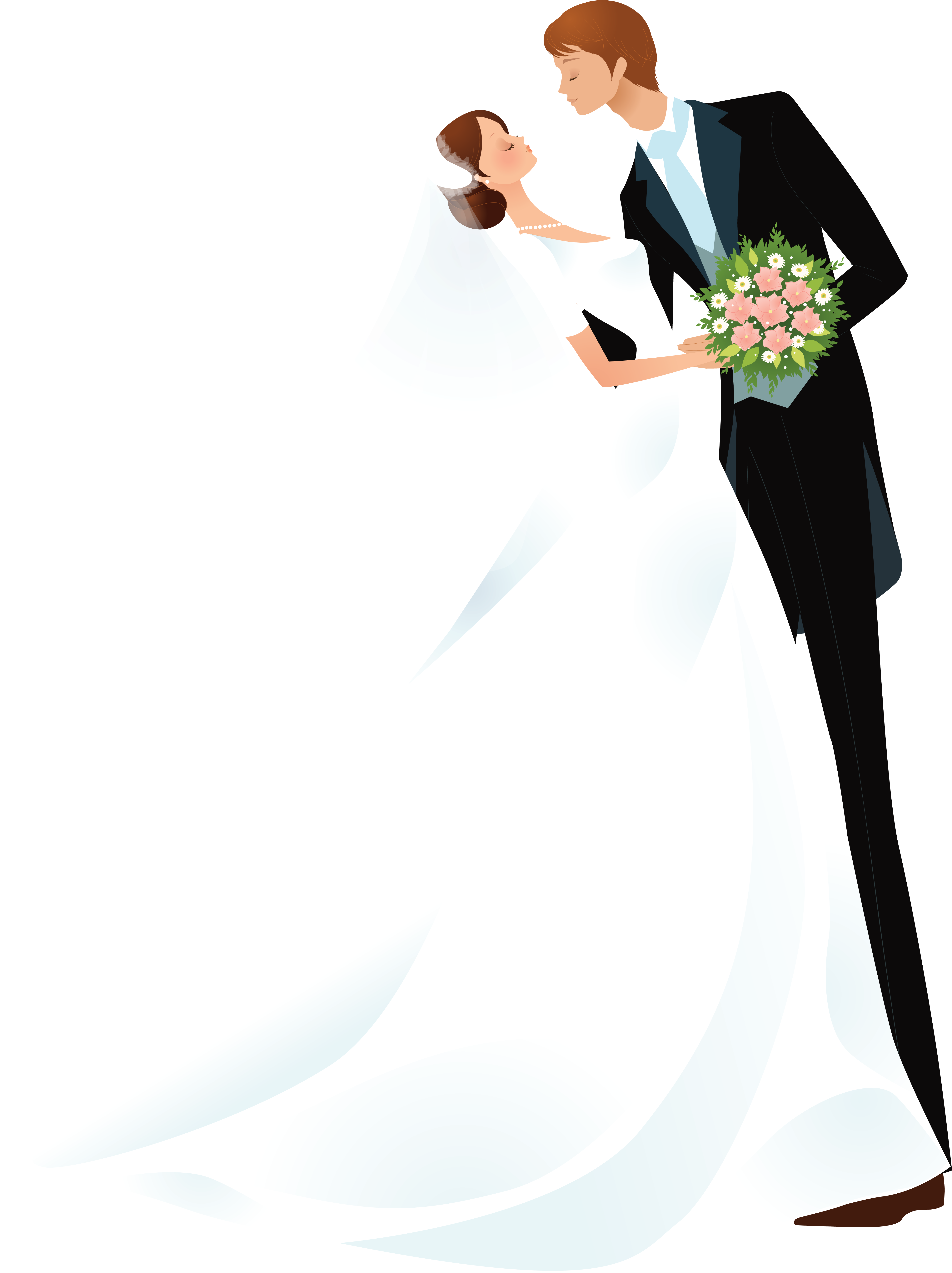 Cartoon Wedding Dress, HD Png Download - Wedding Transparent PNG Free Download