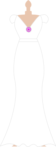 Dress Clipart Vestido - Wedding Dress Clipart Png Transparent PNG - 228x594 - Free Download on - Wedding Transparent PNG Free Download