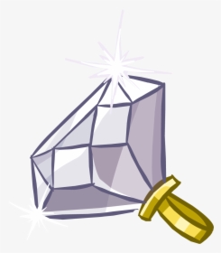500 Carat Diamond Ring - Club Penguin Diamond Ring, HD Png Download - Wedding Transparent PNG Free Download