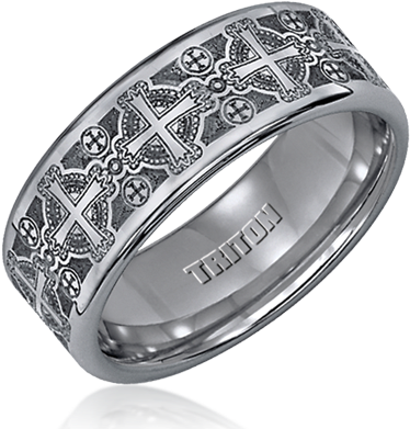 Brand Name Designer Jewelry In Anthem, Arizona - Triton Tungsten Carbide Laser Engraved Wedding Ring Transparent PNG - 480x430 - Free Download on - Wedding Transparent PNG Free Download