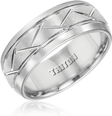 Brand Name Designer Jewelry In Mason, Ohio - Triton White Tungsten Wedding Ring Transparent PNG - 480x430 - Free Download on - Wedding Transparent PNG Free Download