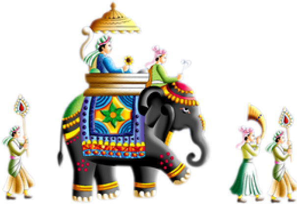 Photoshop Clipart Indian Shadi Colour - Indian Wedding Vector Png - Free Transparent PNG Clipart Images Download. - Wedding Transparent PNG Free Download