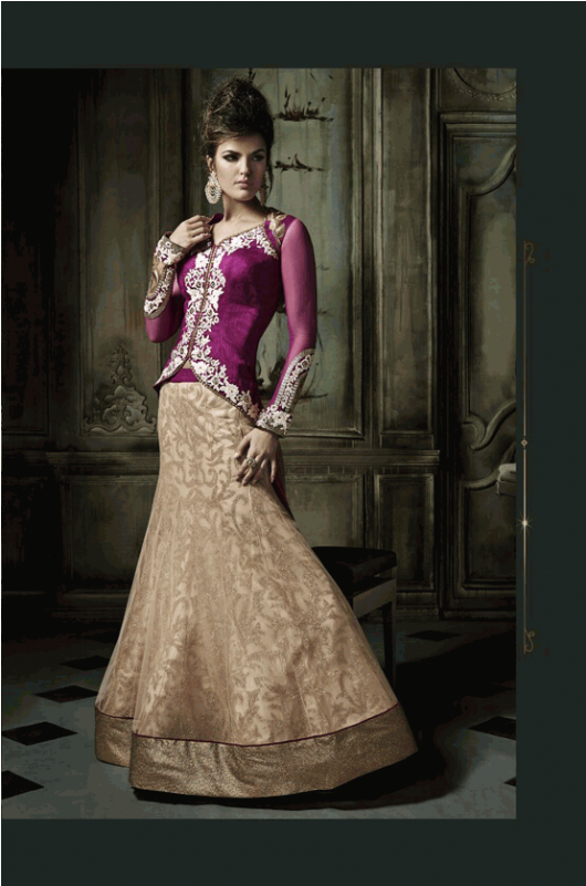 Purple And Gold Brown Khwaab Aura Wedding Anarkali - Party Wear Designer Dress Transparent PNG - 800x800 - Free Download on - Wedding Transparent PNG Free Download