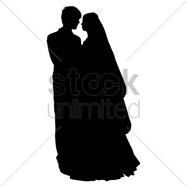 Wedding Coule Outline Clipart Wedding Silhouette Clip - Siluet Wedding Couple Muslim - Free Transparent PNG Clipart Images Download. - Wedding Transparent PNG Free Download