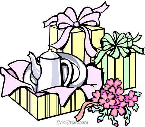 Shower Gifts Royalty Free Vector Clip Art Illustration - Gifts For Wedding Clipart - Free Transparent PNG Clipart Images Download. - Wedding Transparent PNG Free Download