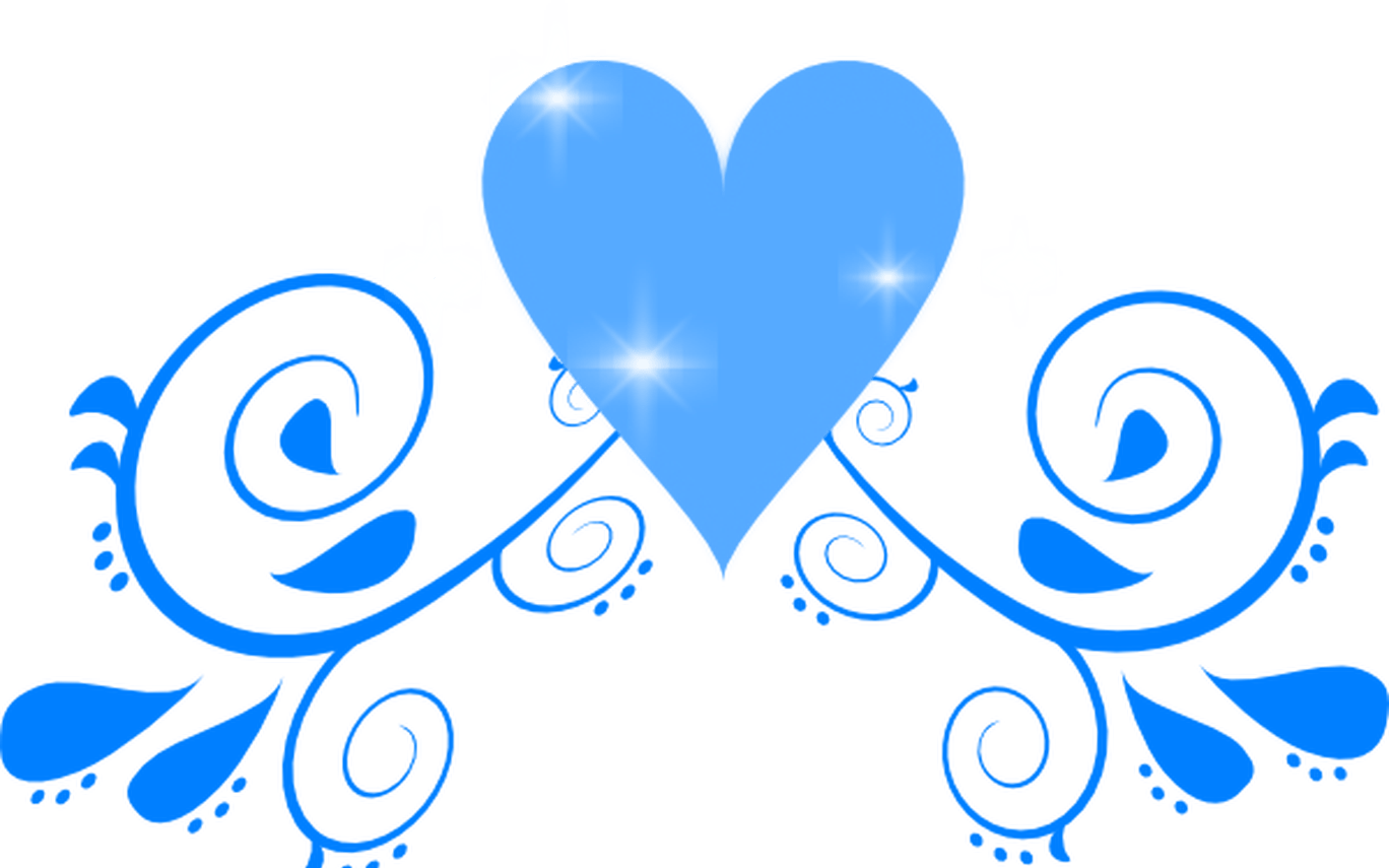 Blue Heart Swirl Clip Art At Clkercom Vector Clip Art - Wedding Clip Art Blue - Free Transparent PNG Clipart Images Download. - Wedding Transparent PNG Free Download