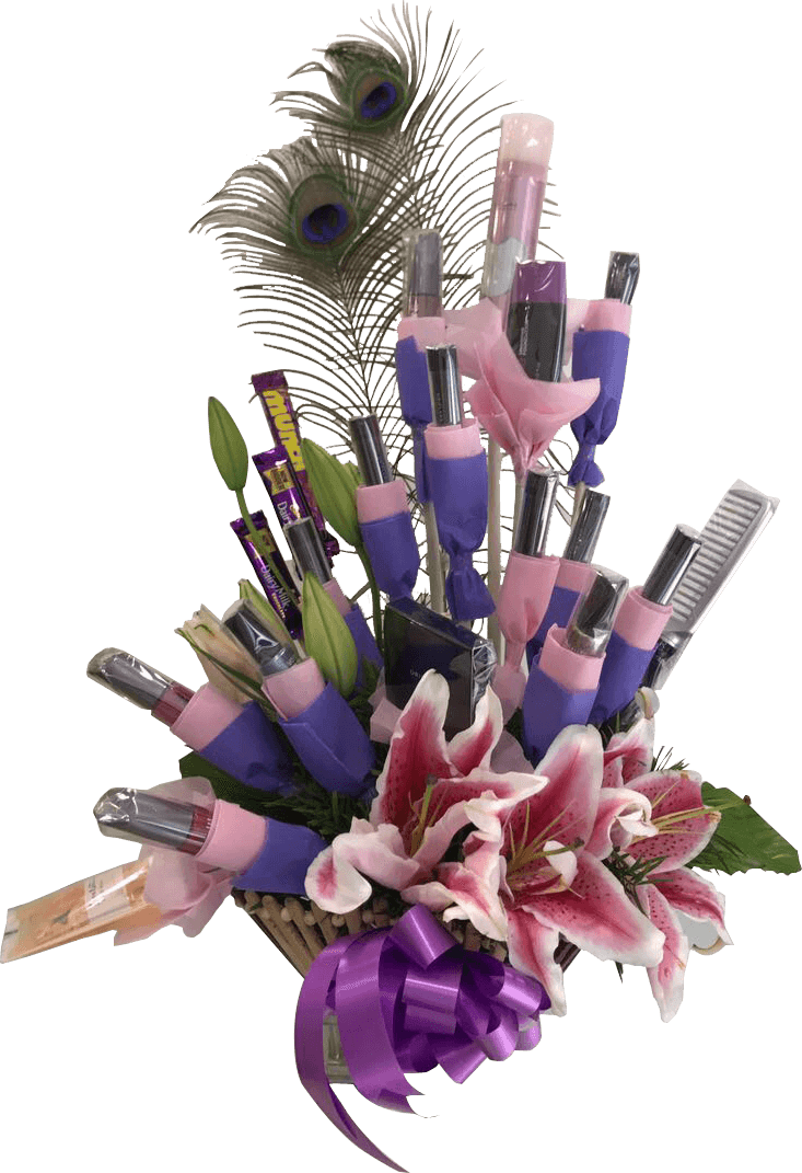 Cosmetic Gift Hamper - Bouquet, HD Png Download - Wedding Transparent PNG Free Download