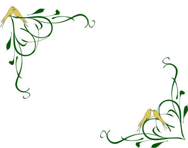 Vintage Love Bird Clip Art - Love Birds Wedding Border - Free Transparent PNG Clipart Images Download. - Wedding Transparent PNG Free Download