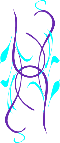 Double Purple & Teal Wedding Corner Art Clip Art - Teal And Purple Border - Free Transparent PNG Clipart Images Download. - Wedding Transparent PNG Free Download