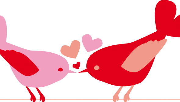 The Little Birds Above Was Designed For A Valentine's - The Little Birds Above Was Designed For A Valentine's - Free Transparent PNG Clipart Images Download. - Wedding Transparent PNG Free Download