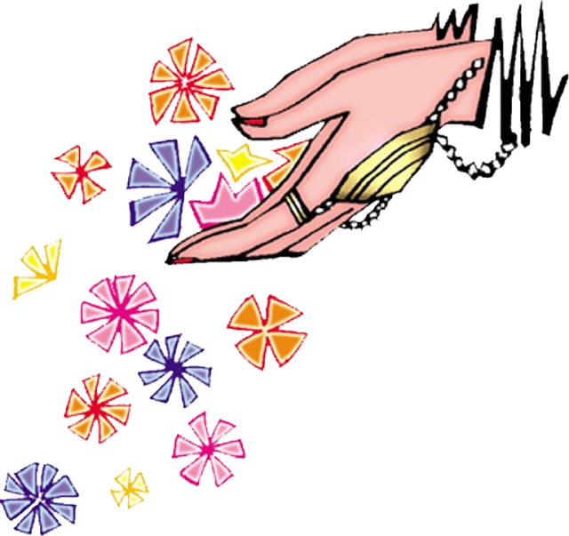 Indian Wedding Clipart Colour Png - Welcome Hands With Flowers - Free Transparent PNG Clipart Images Download. - Wedding Transparent PNG Free Download