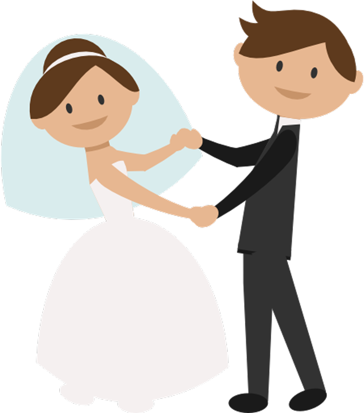 People, Wedding Couple, Bride, Groom, Dancing, Romantic - Bride And Groom Clipart - Free Transparent PNG Clipart Images Download. - Wedding Transparent PNG Free Download