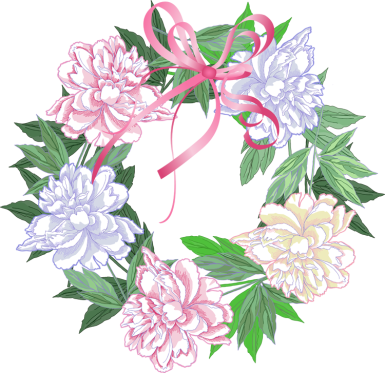 Watercolor Clipart, Peony, Flower Clipart, Wedding - Spring Wreaths Clipart - Free Transparent PNG Clipart Images Download. - Wedding Transparent PNG Free Download