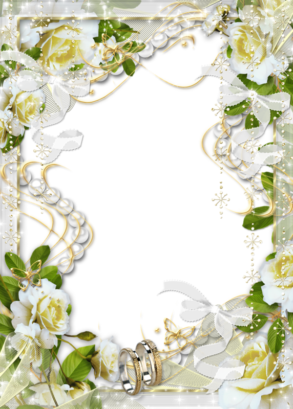White Flower Frame Png Clipart - Wedding Flowers Png - Free Transparent PNG Clipart Images Download. - Wedding Transparent PNG Free Download