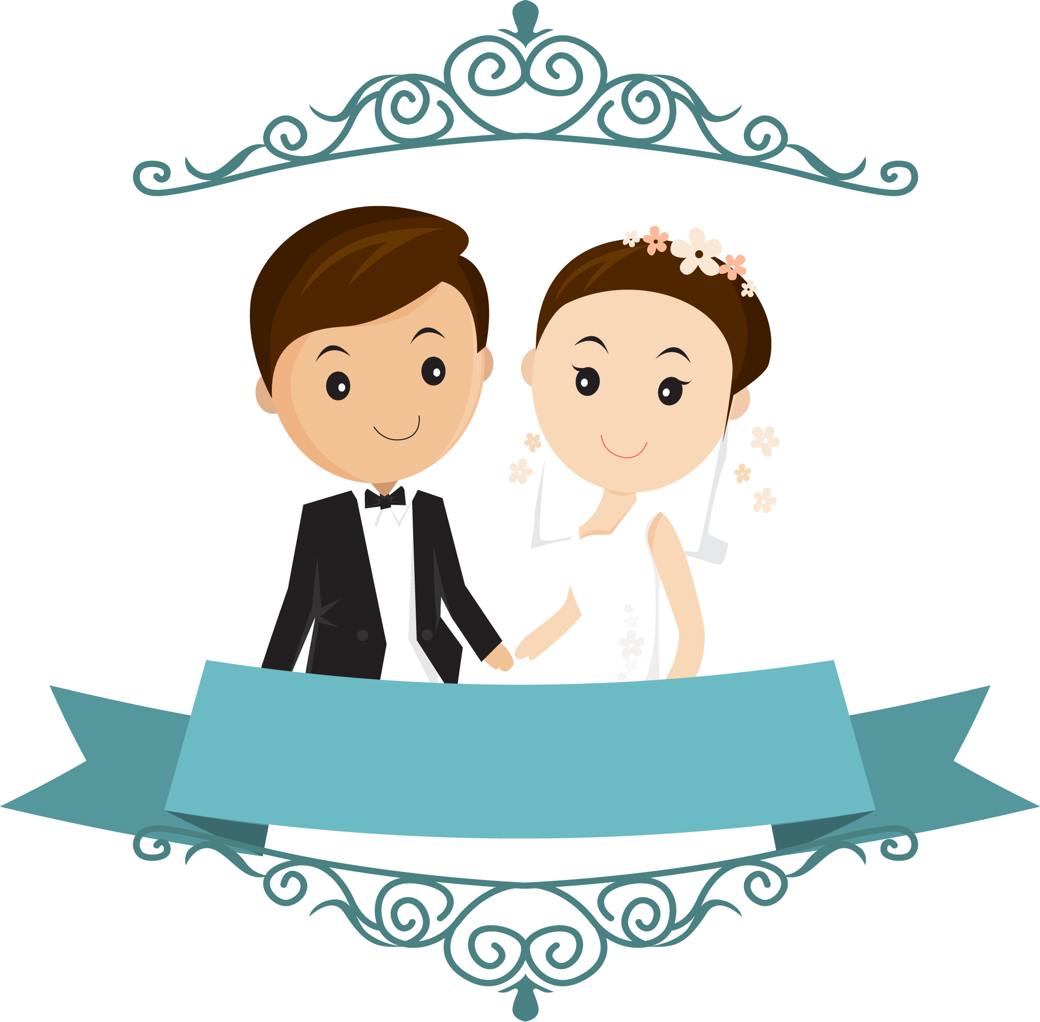 Clipart Library Stock Happy Married Couple Clipart - Wedding Couple Cartoon Png Transparent PNG - 2044x2008 - Free Download on - Wedding Transparent PNG Free Download