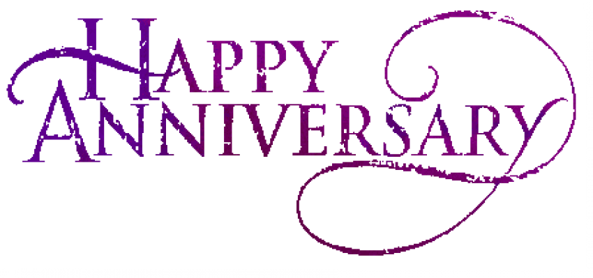 Free Png Download Anniversary Text Png Images Background - Happy Wedding Anniversary Png Transparent PNG - 850x399 - Free Download on - Wedding Transparent PNG Free Download