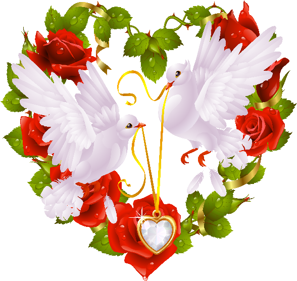 White Doves Wedding Clip Art Images - Love Birds Images For Facebook - Free Transparent PNG Clipart Images Download. - Wedding Transparent PNG Free Download