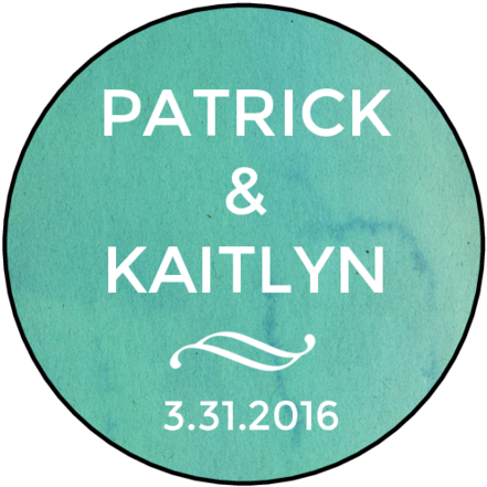 Blue Watercolor Circle Wedding Announcement Labels - Watercolor Painting Transparent PNG - 500x500 - Free Download on - Wedding Transparent PNG Free Download